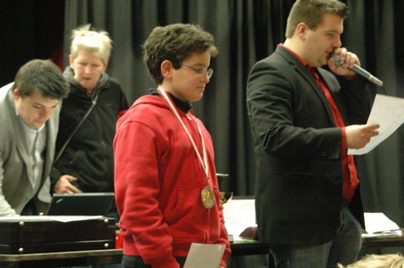 Gregor Neff, Silvia Kopinits,Maximilian Bankier (7. Platz VS), Patrick Reinwald